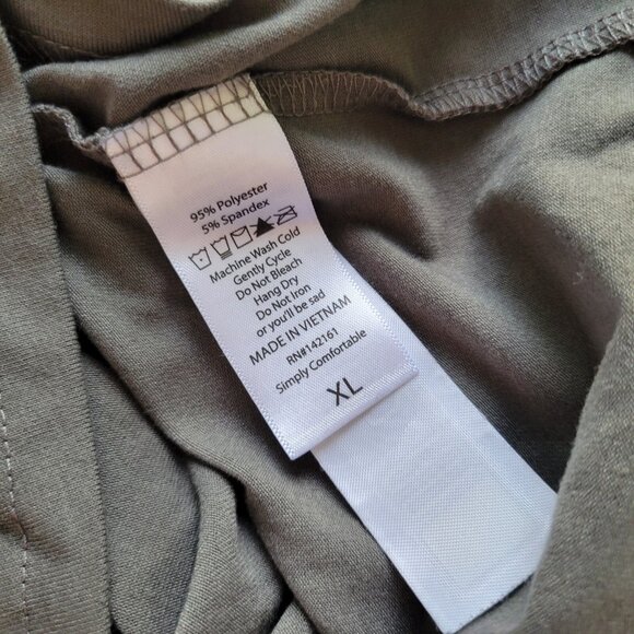 Lularoe Womens Top Extra Large Tee Hoodie Raglan Sleeve Gray Pockets GRA34E - Picture 5 of 5